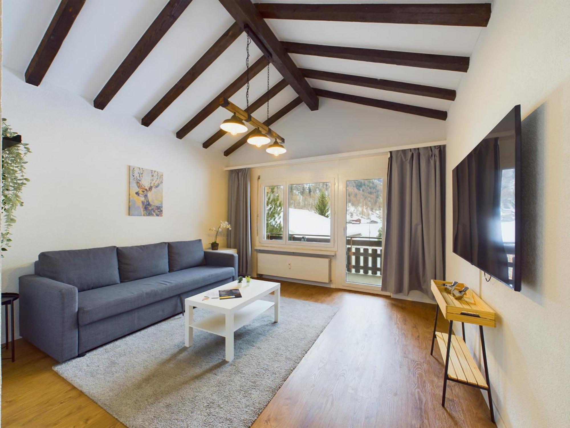 Panorama Apartment For 4 Near Zermatt Теш Екстер'єр фото